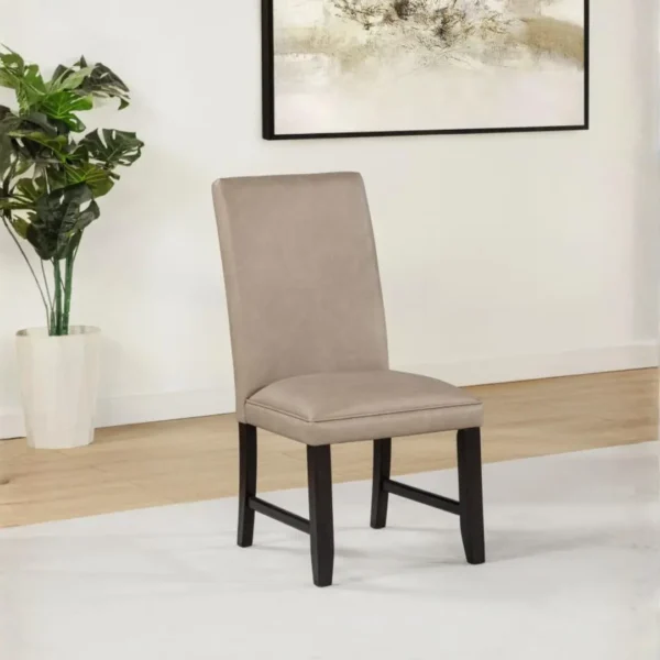 Averill Upholstered Leather Dining Side Chair Set of 2 By Coaster Furniture - Image 11