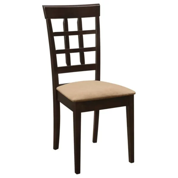 Gabriel Wooden Dining Room Set in Cappuccino By Coaster Furniture - Image 10