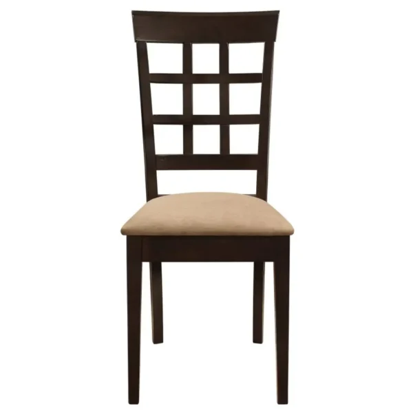 Gabriel Wooden Dining Room Set in Cappuccino By Coaster Furniture - Image 11