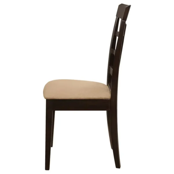 Gabriel Wooden Dining Room Set in Cappuccino By Coaster Furniture - Image 9