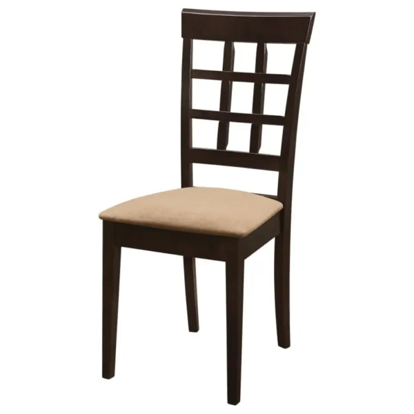 Gabriel Wooden Dining Room Set in Cappuccino By Coaster Furniture - Image 14