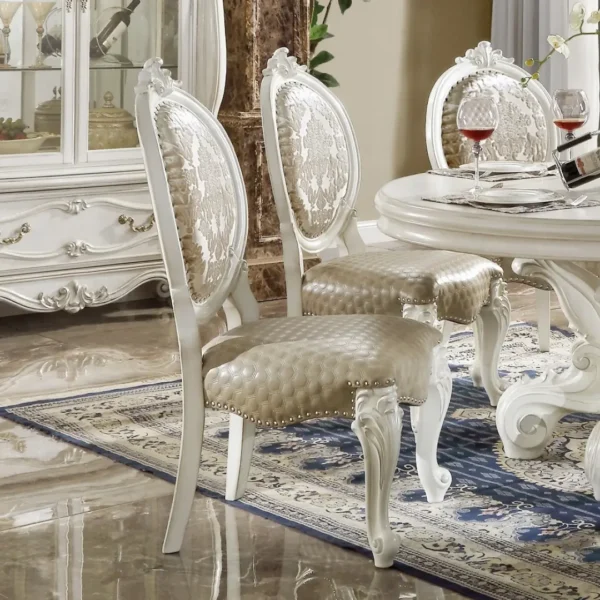 Versailles 7 Piece Round Dining Set by ACME - Image 3