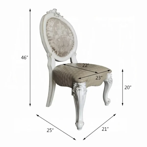 Versailles 7 Piece Round Dining Set by ACME - Image 7