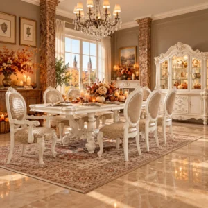 Versailles 7 PC Trestle Dining Table Set by ACME