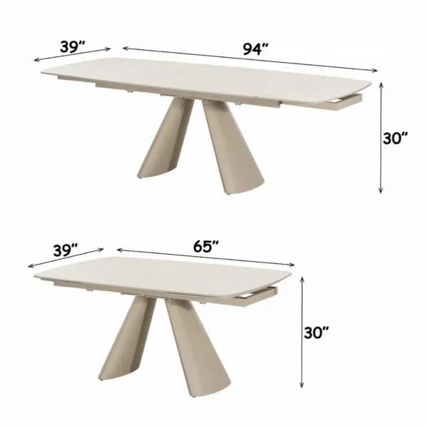 Cassian 7pcs Extendable Dining Table Set by ACME - Image 6