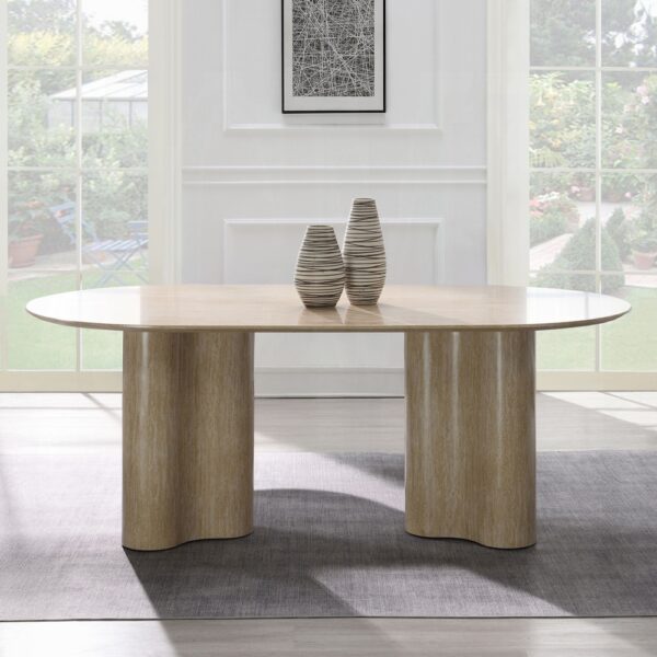 Jirina 7PC Oval Dining Table Set by ACME - Image 6