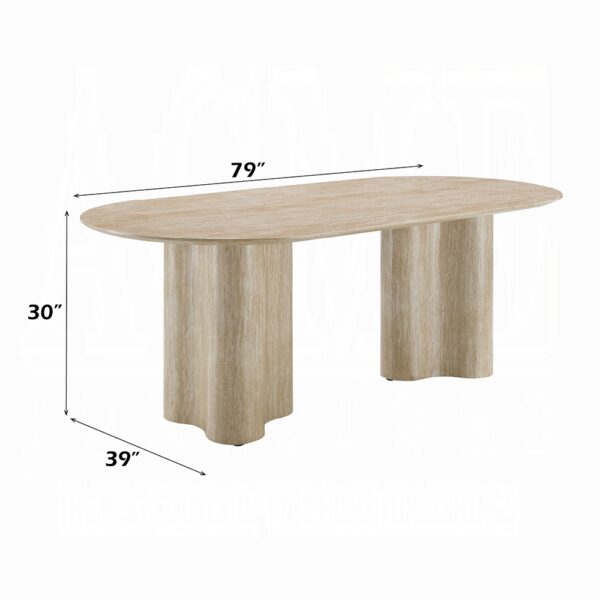 Jirina 7PC Oval Dining Table Set by ACME - Image 8