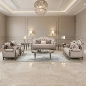 HD-6196 3PC Contemporary Fabric Sofa Set by Homey Design