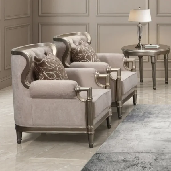 HD-6196 3PC Contemporary Fabric Sofa Set by Homey Design - Image 2