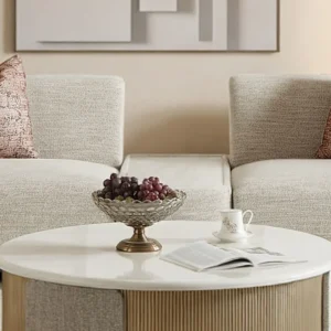 HD-1032 Upholstered Middle Sofa Table by Homey Design