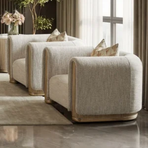 HD-1032 Upholstered Living Chair by Homey Design