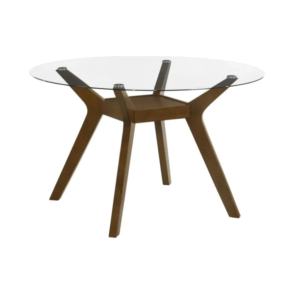 Paxton Brown Glass Dining Set By Coaster Furniture - Image 3