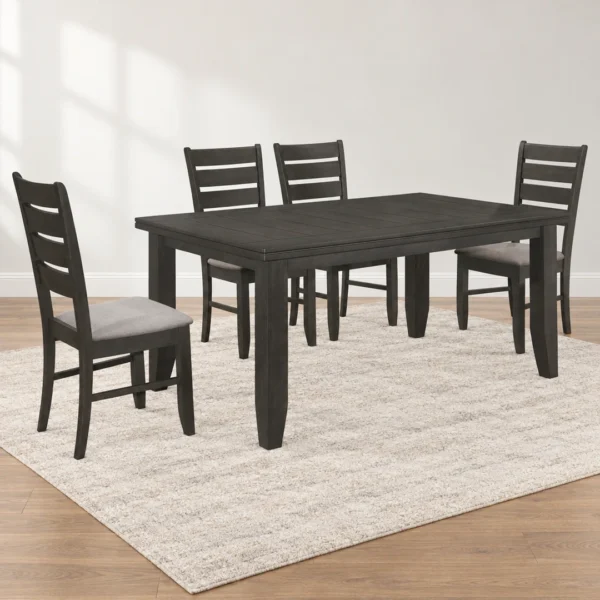 Dalila Dark Gray Dining Table Set By Coaster - Image 2