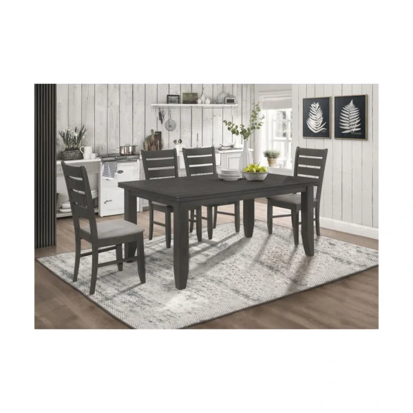 Dalila Dark Gray Dining Table Set By Coaster - Image 16