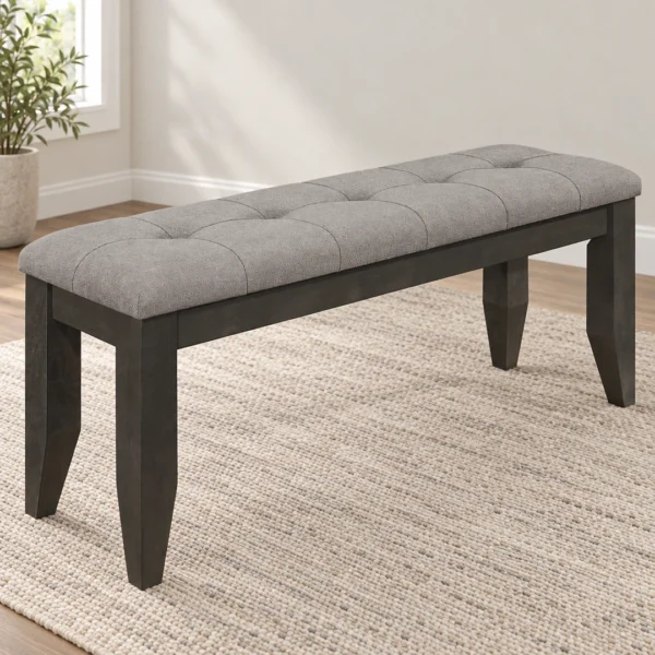 Dalila 6-Piece Dark Gray Dining Table Set By Coaster - Image 10
