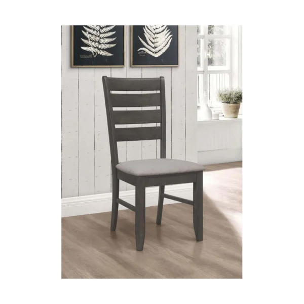 Dalila Dark Gray Dining Side Chair Set By Coaster - Image 17