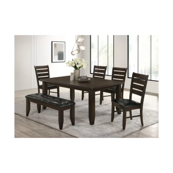 Dalila Brown Dining Bench By Coaster - Image 18