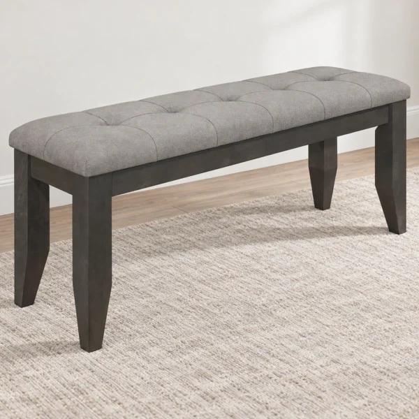 Dalila Dark Gray Dining Bench By Coaster - Image 2