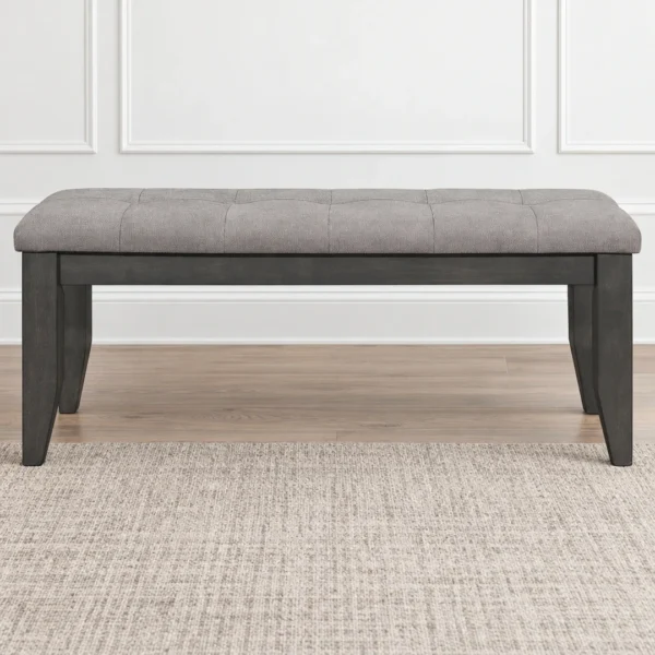Dalila Dark Gray Dining Bench By Coaster - Image 3