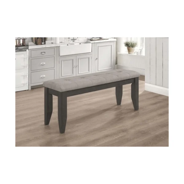 Dalila Dark Gray Dining Bench By Coaster - Image 11