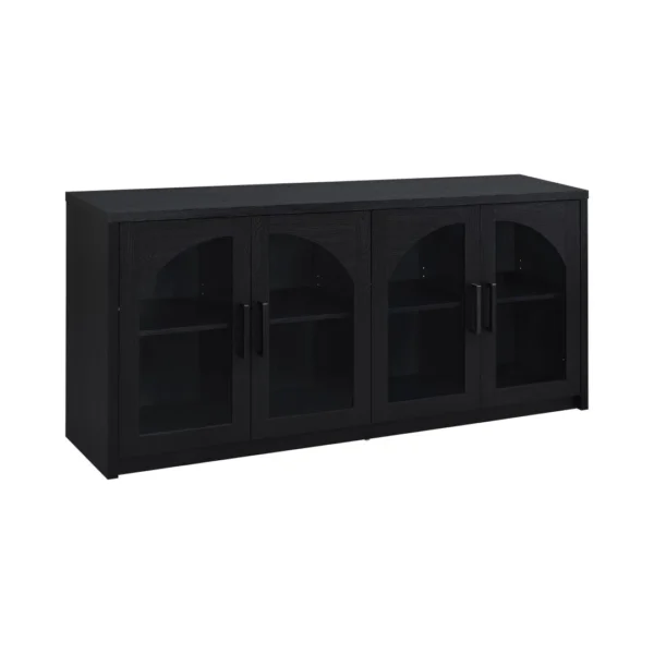 Riva Black Glass Door Sideboard By Coaster - Image 13
