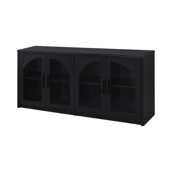 Riva Black Glass Door Sideboard By Coaster - Image 16