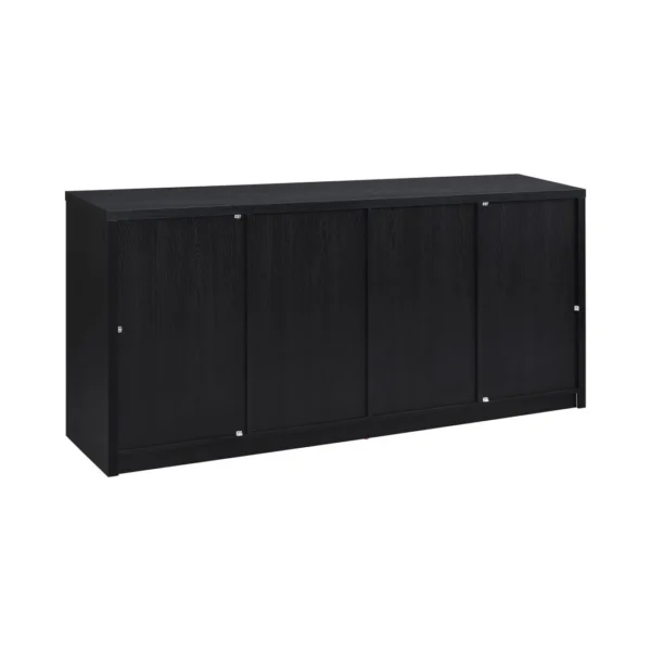 Riva Black Glass Door Sideboard By Coaster - Image 18