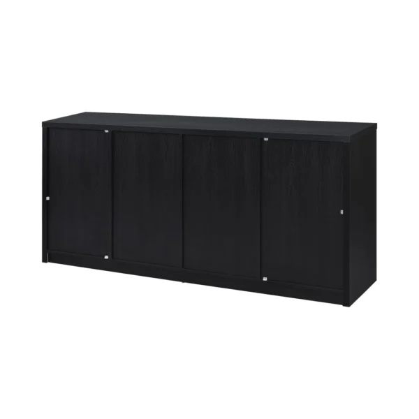 Riva Black Glass Door Sideboard By Coaster - Image 19
