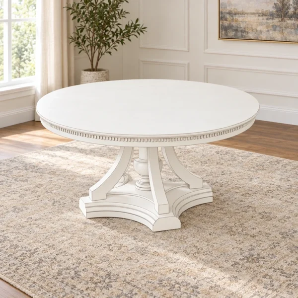 Ridgewell Brown Round Dining Table By Coaster - Image 7