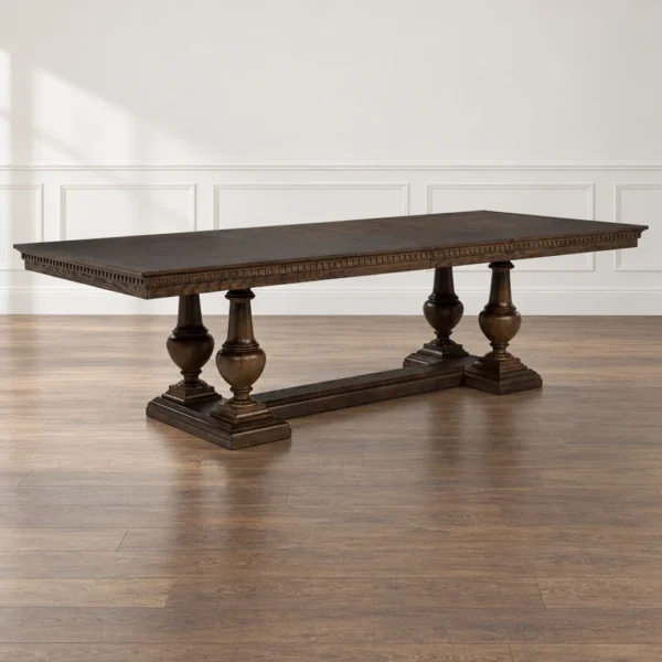 Ridgewell 9-Piece Brown Traditional Dining Set By Coaster Furniture - Image 3