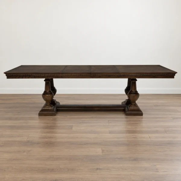 Ridgewell 9-Piece Brown Traditional Dining Set By Coaster Furniture - Image 4