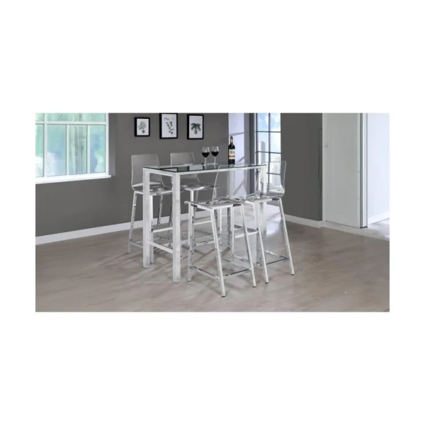 Tolbert Chrome Bar Table Set By Coaster - Image 8