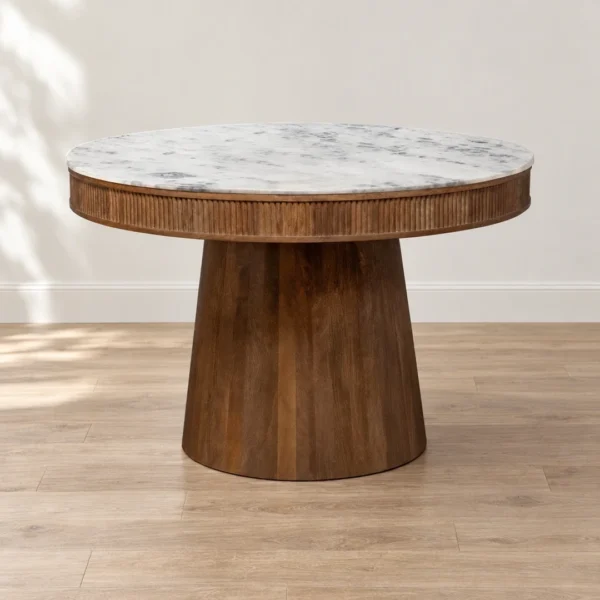 Ortega Brown Marble Dining Table By Coaster - Image 2