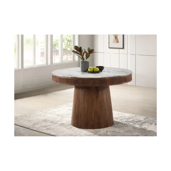 Ortega Brown Marble Dining Table By Coaster - Image 9