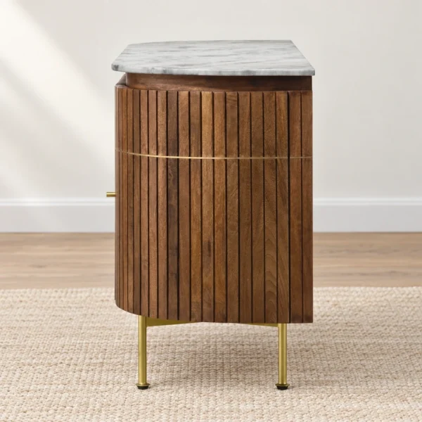 Ortega Brown Marble Sideboard By Coaster Furniture - Image 7