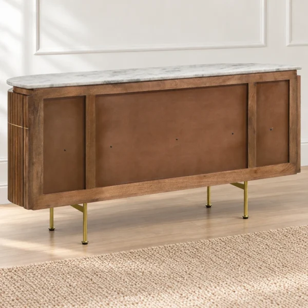Ortega Brown Marble Sideboard By Coaster Furniture - Image 8