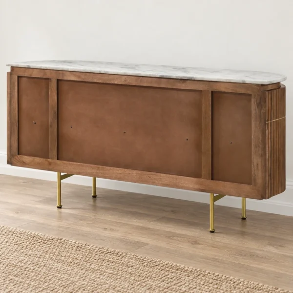 Ortega Brown Marble Sideboard By Coaster Furniture - Image 9