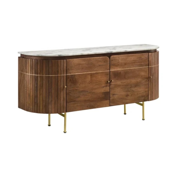 Ortega Brown Marble Sideboard By Coaster Furniture - Image 15