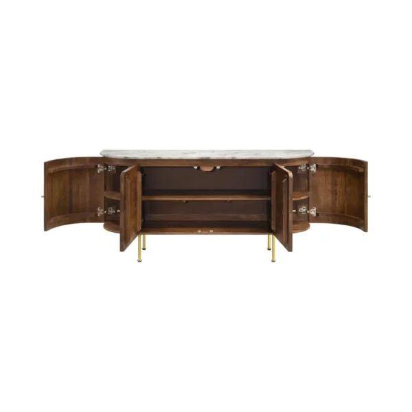 Ortega Brown Marble Sideboard By Coaster Furniture - Image 18