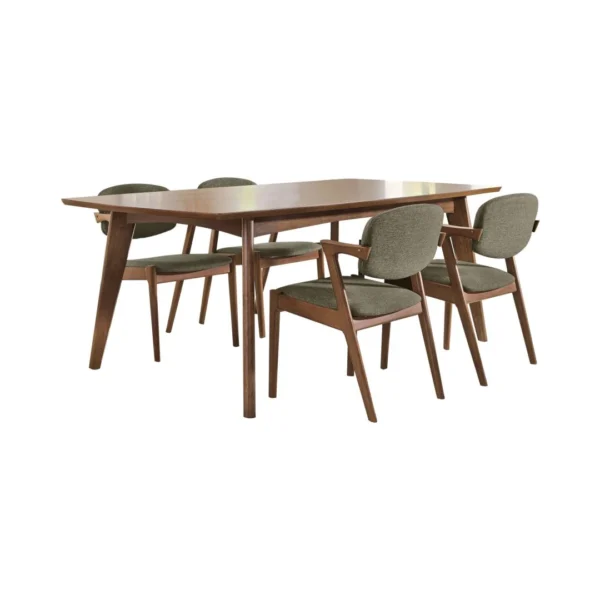 Malone Walnut Mid-century Dining Set By Coaster Furniture - Image 14
