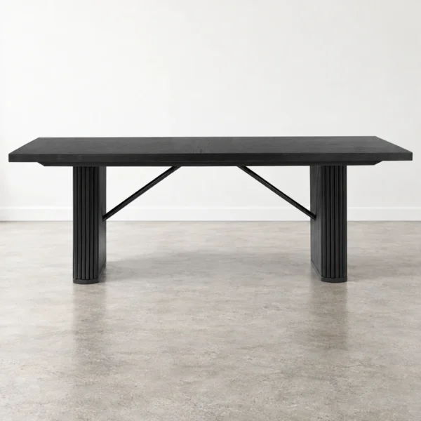 Catherine Black Rectangular Dining Table By Coaster Furniture - Image 3