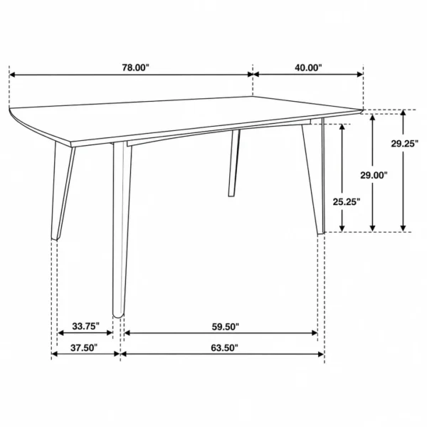 Malone 7-Piece Walnut Dining Table Set By Coaster Furniture - Image 11