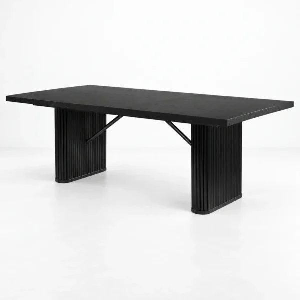 Catherine Black Rectangular Dining Table By Coaster Furniture - Image 4