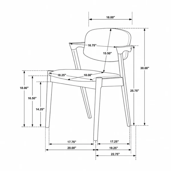 Malone 7-Piece Walnut Dining Table Set By Coaster Furniture - Image 12