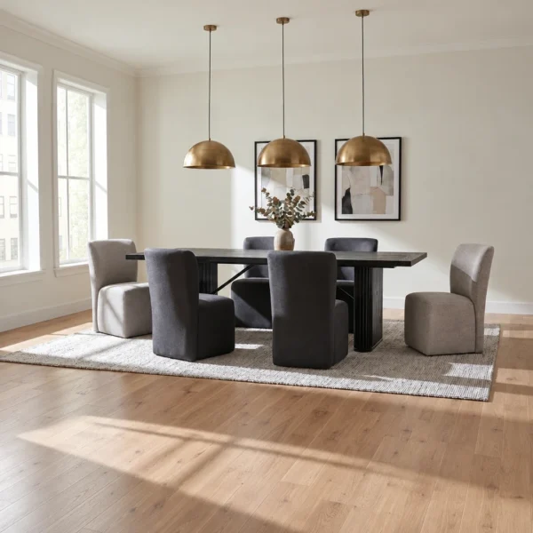 Catherine Black Rectangular Dining Table By Coaster Furniture - Image 11