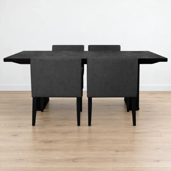 Catherine 5 Piece Black Dining Set By Coaster Furniture - Image 2