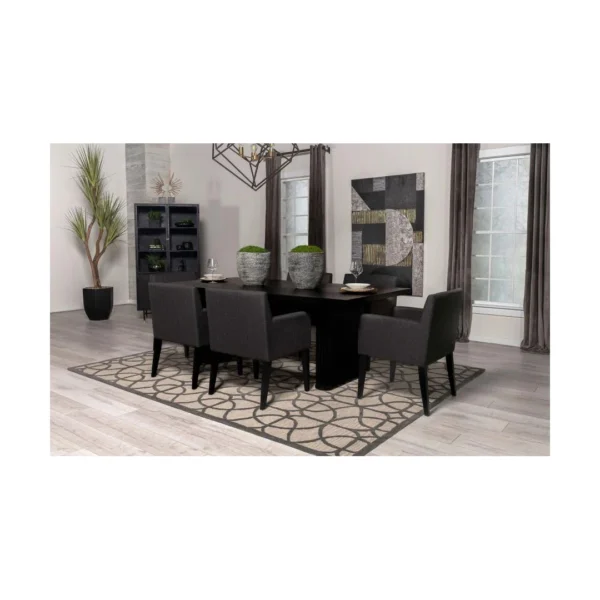 Catherine Black Rectangular Dining Table By Coaster Furniture - Image 21