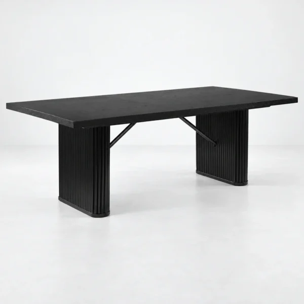 Catherine 7 PC Black Rectangular Dining Set By Coaster Furniture - Image 3