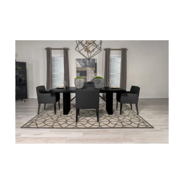 Catherine 5 Piece Black Dining Set By Coaster Furniture - Image 14
