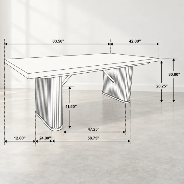Catherine 7 PC Black Rectangular Dining Set By Coaster Furniture - Image 14
